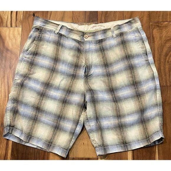Tommy‎ Bahama Mens Linen Plaid Shorts Size 40 - Picture 1 of 4